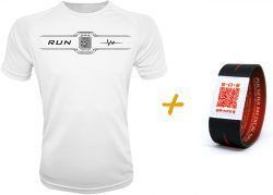 Camiseta Inteligente QR Blanca de Hombre + Pulsera