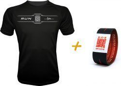 Camiseta Inteligente QR Negra de Hombre + Pulsera