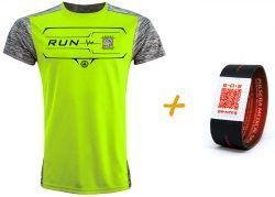 Camiseta Inteligente QR Contactless Flúor de Hombre + Pulsera