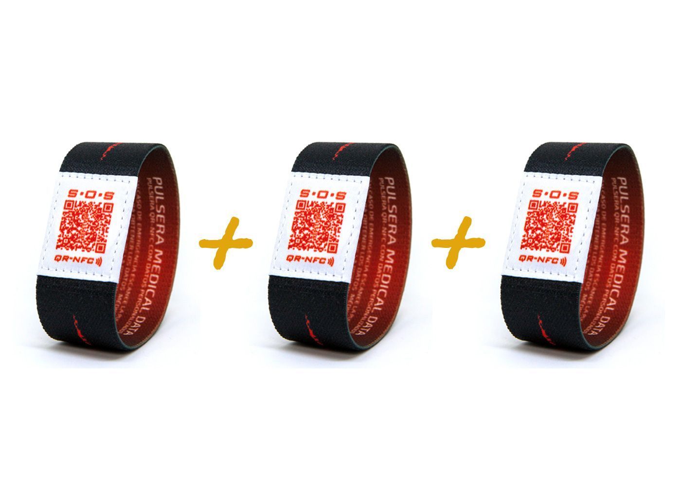 Pulseras QR oferta pack de 3 unidades